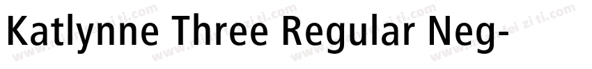 Katlynne Three Regular Neg字体转换
